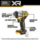 DEWALT XR Series DCF845P1 Impact Driver Kit, Battery Included, 20 V, 5 Ah, 1/4 in Drive, 4200 ipm, 3400 rpm Speed